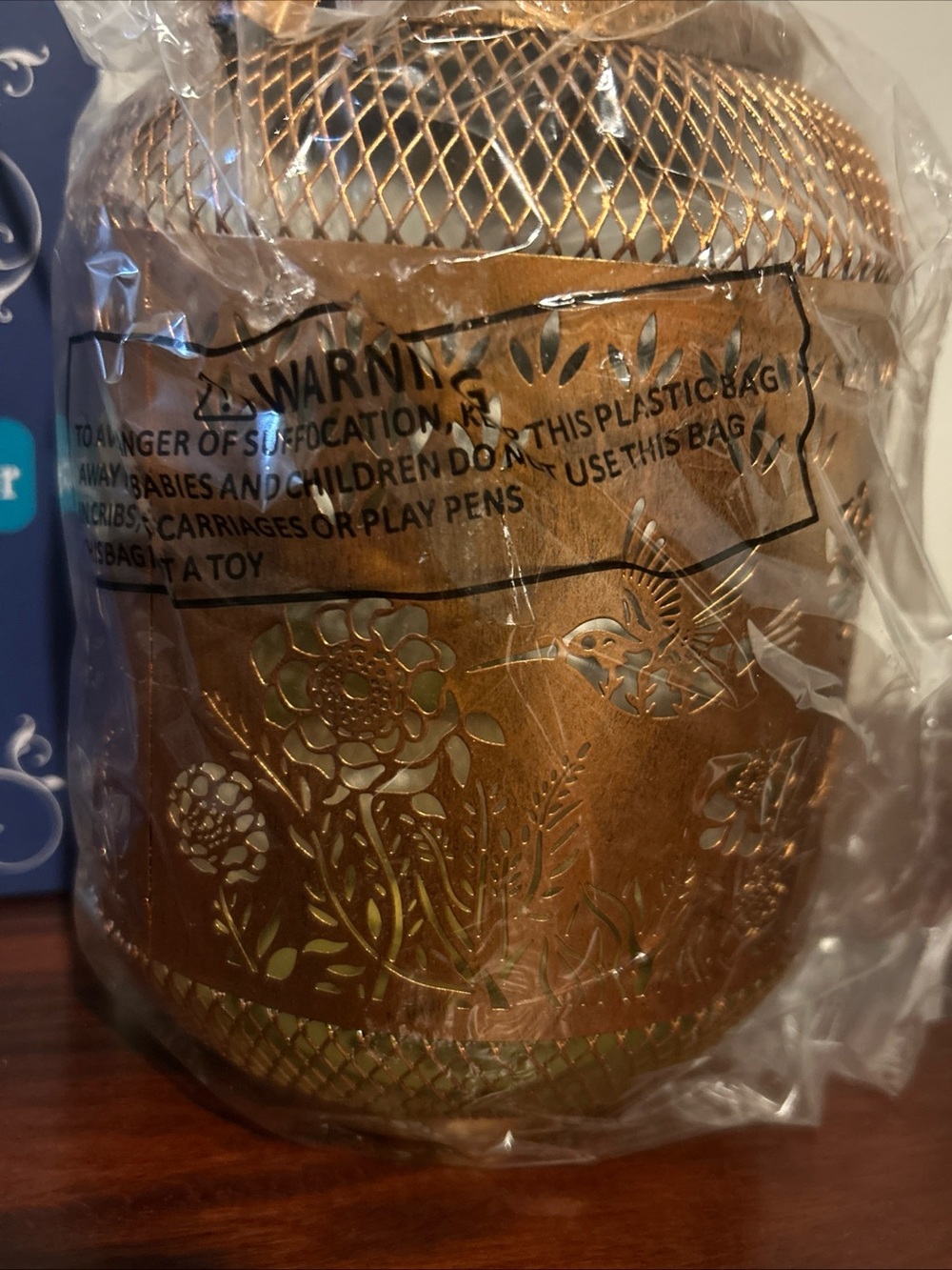 Outdoor Solar Lantern Hummingbird Garden Decor Copper Tone Waterproof NEW - Picture 2 of 4